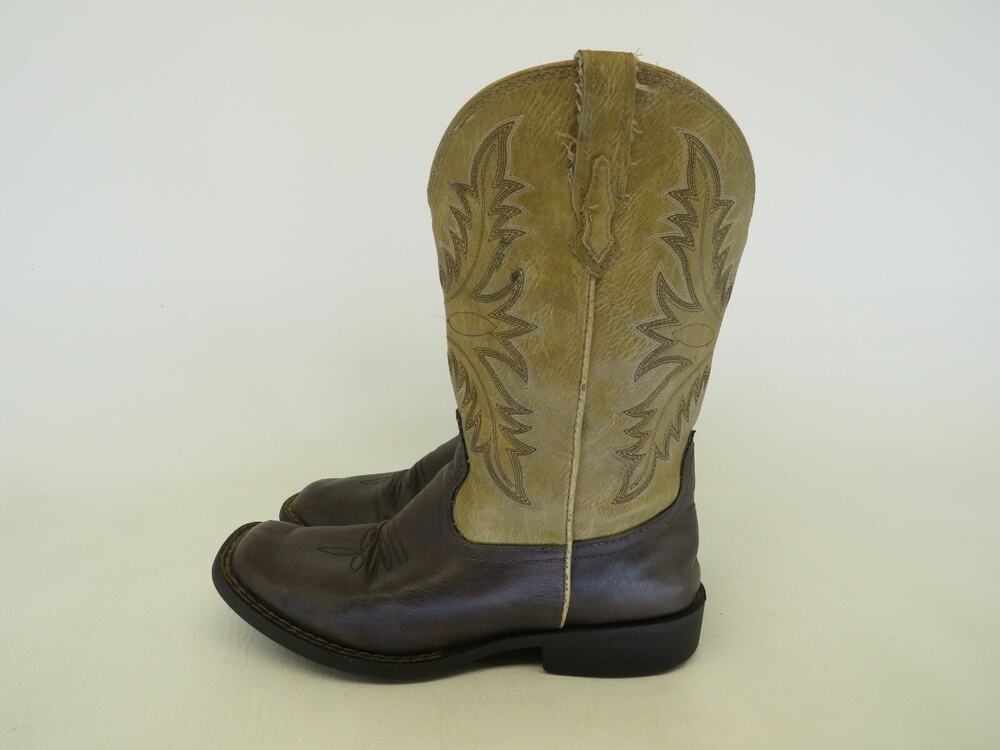 Roper Brand Brown Cowboy Western Boots Youth Size 3 M